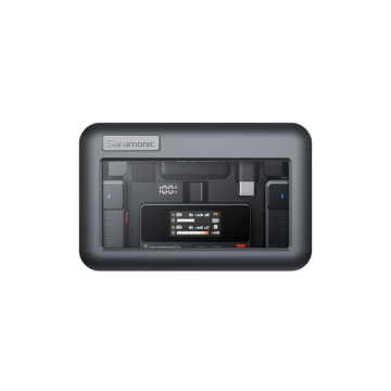 Saramonic Air 01 Kablosuz Yaka Mikrofonu – Çift Verici, Tek Alıcı, 48kHz 24-Bit Ses Kalitesi, iPhone / Android / Kamera Uyumlu