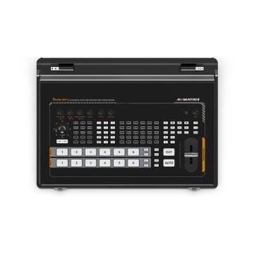 AVMatrix SHARK S6 PLUS 17.3″ 6-Kanallı SDI & HDMI Video Mikseri – Taşınabilir Canlı Yayın Switcher