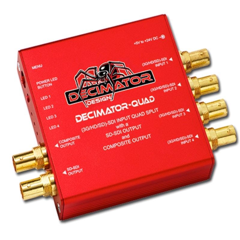Decimator  QUAD 4 Kanallı Multi-Viewer ile SDI & Composite Outputs
