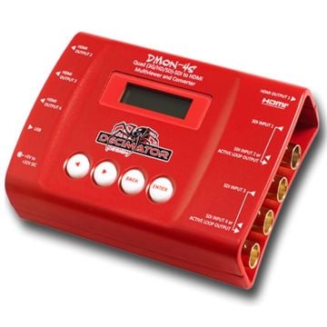 Decimator  DMON-4S 4 x SD/HD/3G-SDI to HDMI Converter Quad Multi-Viewer