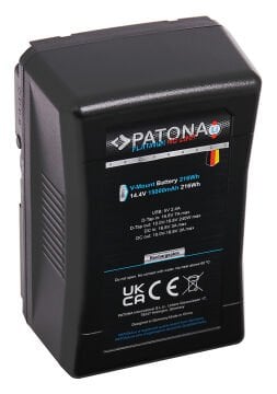 PATONA 1350 Platinum V-Mount Batarya 216Wh 15000mAh 24A Profesyonel Kamera Pili