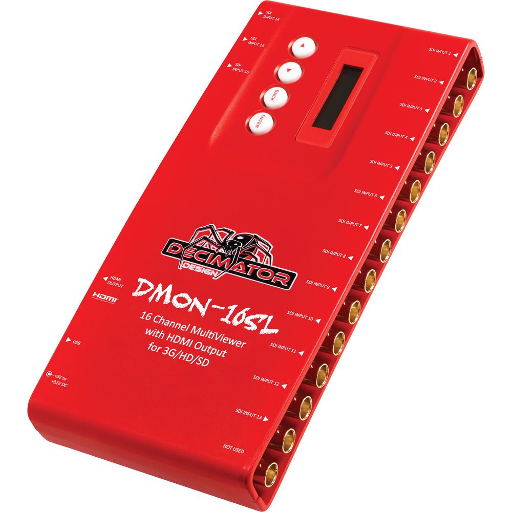 Decimator  DMON-16SL 16-Kanallı SDI Multiviewer  HDMI Output