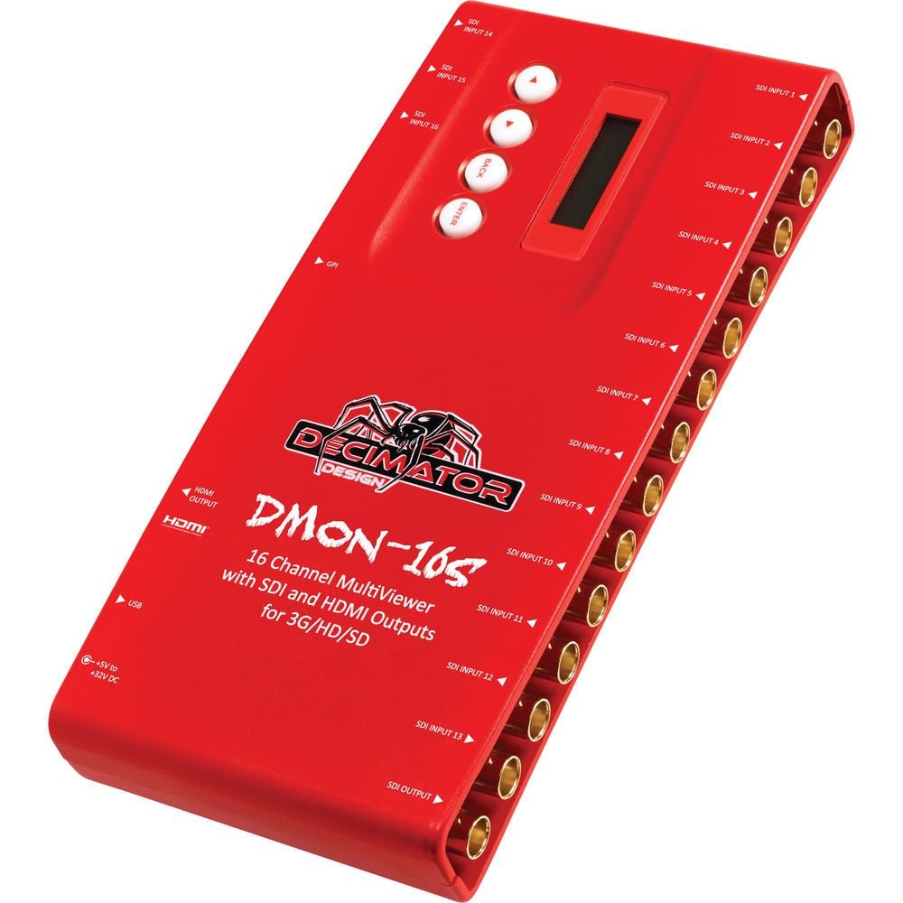 Decimator DMON-16S 16-Kanallı Multi-Viewer  SDI & HDMI Outputs