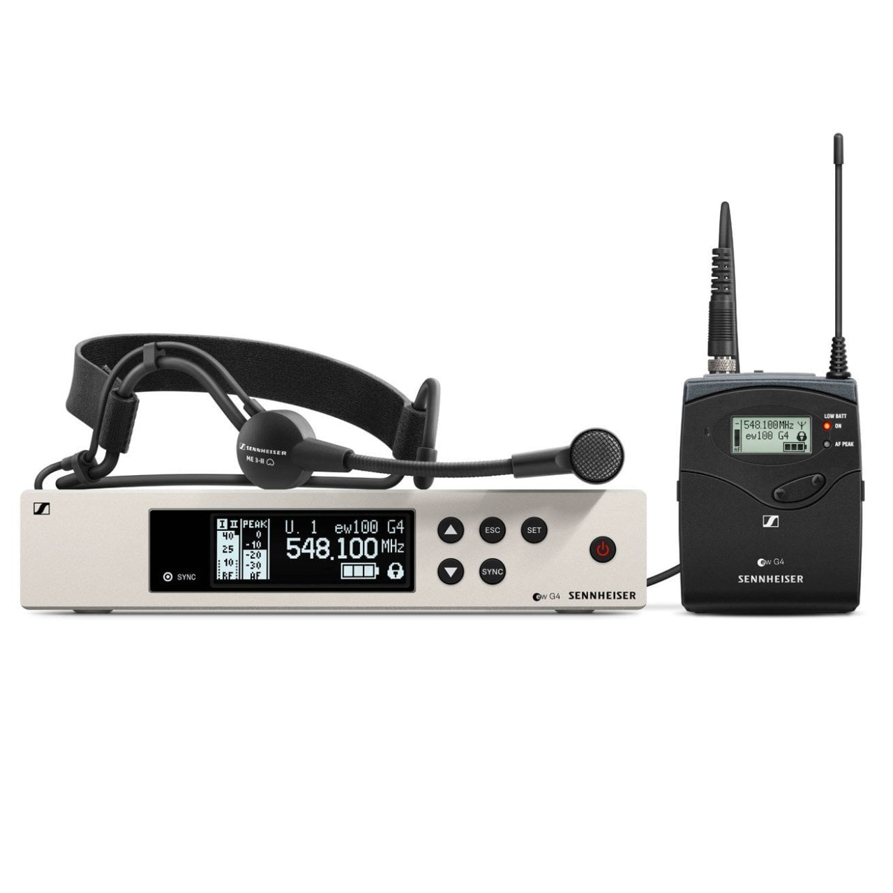 Sennheiser-ew 100 G4-ME3 Model Kablosuz HeadMike Seti, 75.068,11