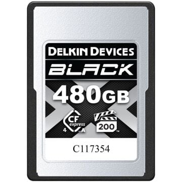 Delkin 480GB CF Express Type A 4.0 Vgp200 Black Hafıza Kartı (Okuma:1830 - Yazma:1710)