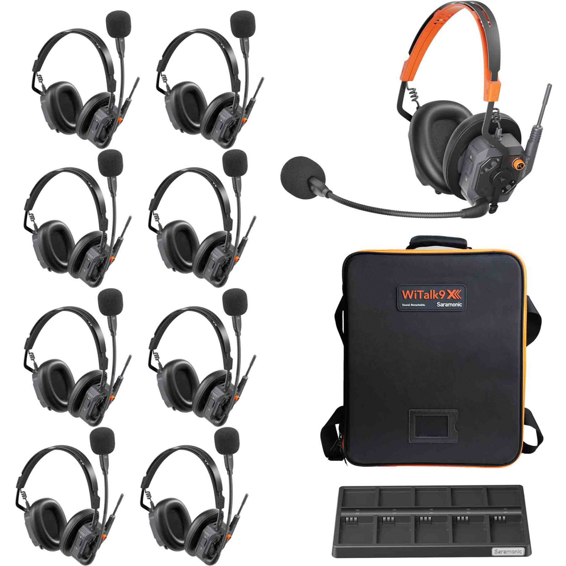 Saramonic WiTalk9 X-9D 9 Kişilik Çift Kulaklı Modüler Kablosuz İnterkom Sistemi (1.9 GHz DECT)