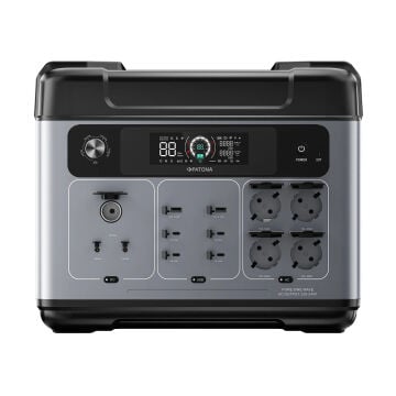 PATONA Platinum Autarc 2400 Taşınabilir Güç İstasyonu 2048Wh 2400W – 4x AC Çıkış, USB-C PD 100W, Uygulama Kontrollü