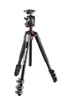 Manfrotto MK190XPRO4-BHQ2 Alüminyum Tripod 4 Sekme + MHXPRO-BHQ2 Başlıklı Kit