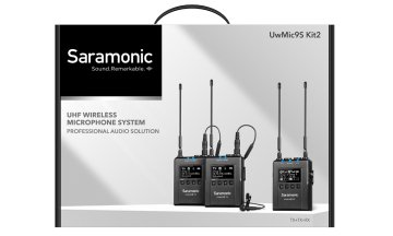 Saramonic UWMIC9S KIT 2 (RX + TX + TX) Kablosuz Yaka Mikrofonu 2`li