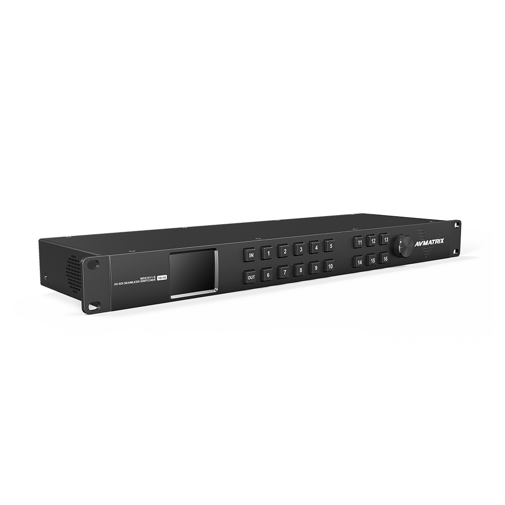 AVMatrix MSS1611-S 1RU 16x16 3G-SDI SeamlessMatrix Switcher