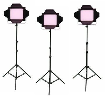 Asal - LedPro 90BC 220V 100W Bicolor CRI90+ 3200K and 5600K 3'LÜ Led Işık Seti