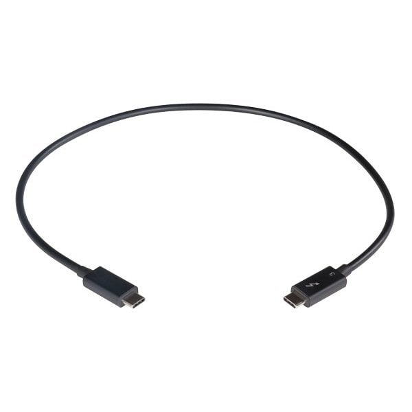 Cable, Thunderbolt 3, 0.5m, 40Gb, Black