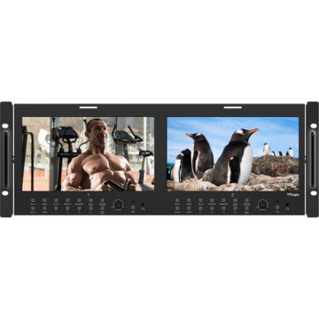 TVLogic RKM-290A Çift 9'' HD/SD Çok Kanallı LCD Raf Monitörü