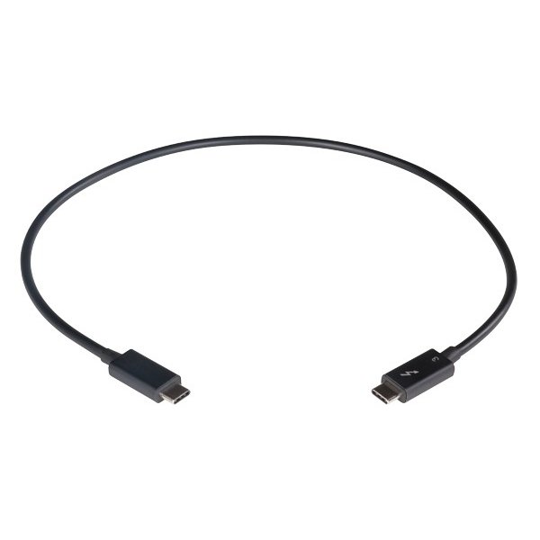 Cable, Thunderbolt 3,1.0m, 40Gb, Black