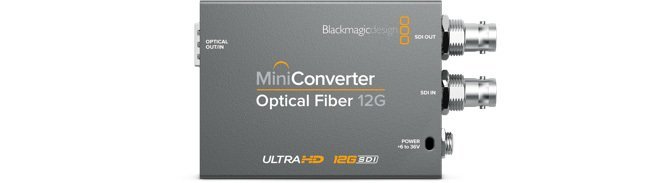Blackmagic Mini Converter - Optical Fiber 12G