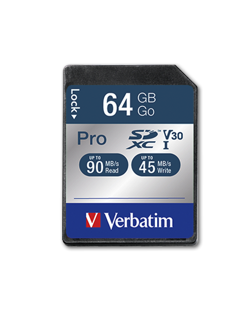 Verbatim 64GB SDXC Pro U3 Hafıza Kartı