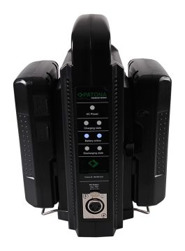PATONA Dual V-Mount Şarj Cihazı f. Sony BP-95W BP-GL65 BP-190WS incl. 4-Pin XLR