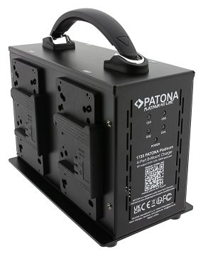 Patona Platinum B-Mount Charger f. 4pcs battery 33.6V 3A×4