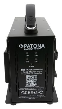 Patona Platinum B-Mount Charger f. 4pcs battery 33.6V 3A×4