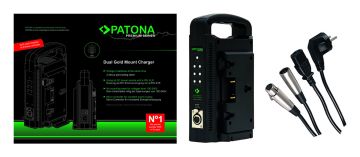 Patona Premium Gold Mount f. 2pcs battery f. Battery 16.8V 2A*2