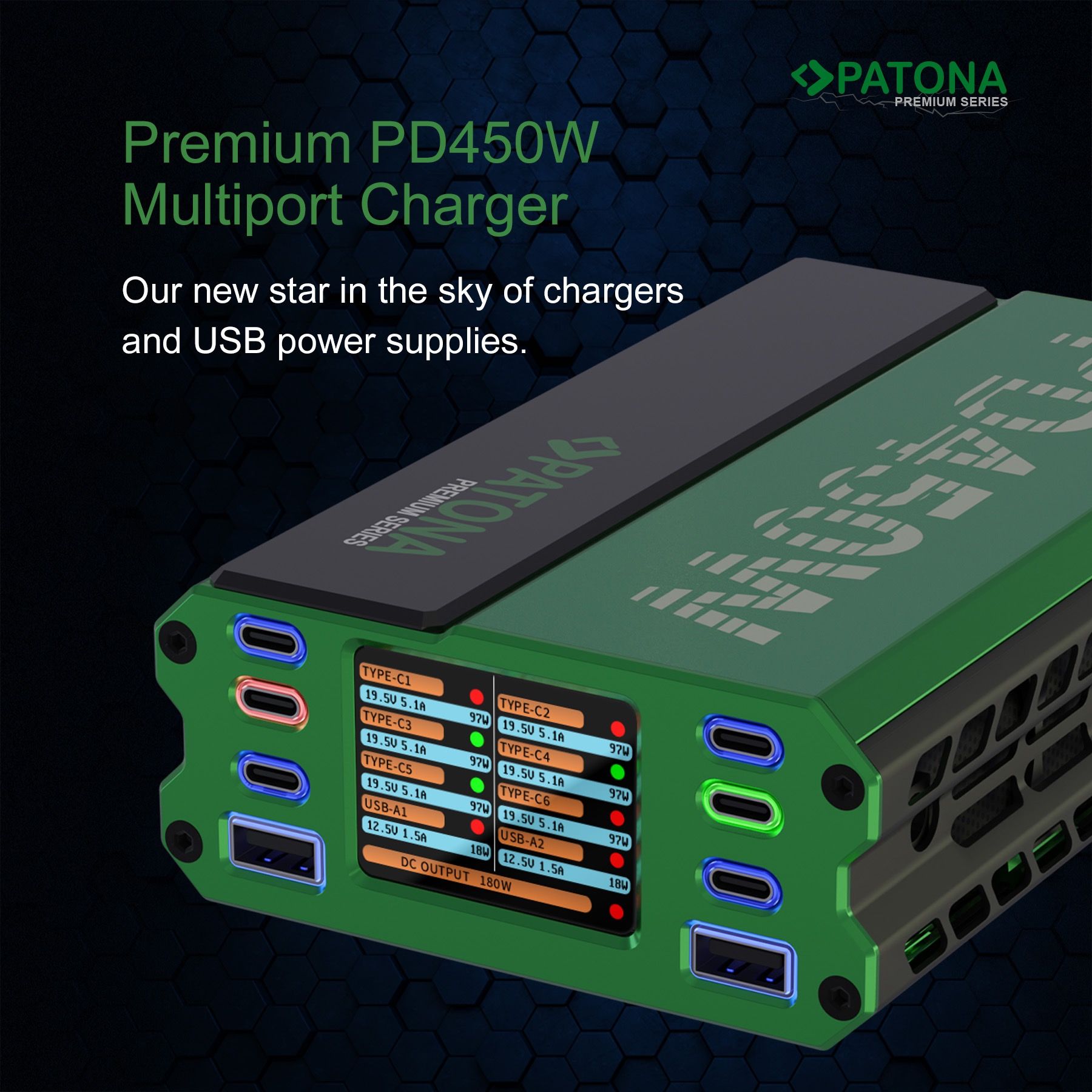 PATONA Premium PD450W Multiport Şarj Cihazı