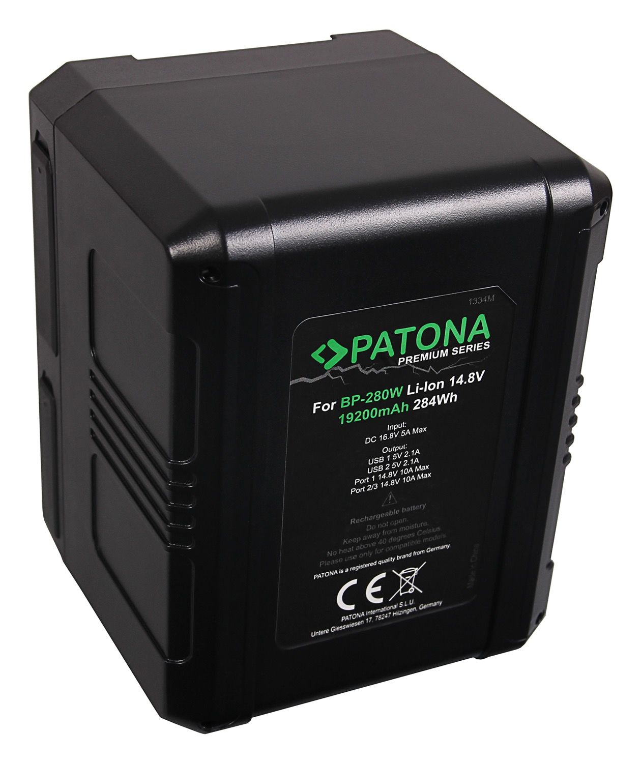 Patona Premium Battery V-Mount 284Wh f. Sony BP280W DSR 250P 600P 650P 652P