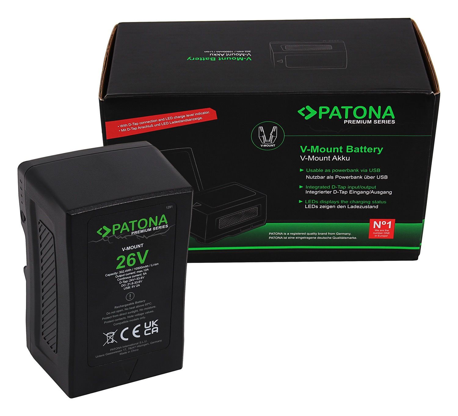 PATONA Premium V-Mount 26V 302Wh