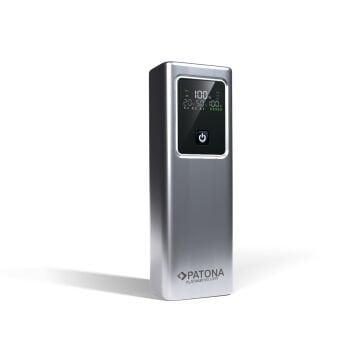 PATONA 4237 Platinum 100W Powerbank, 20000mAh Taşınabilir Şarj Cihazı, 100W PD3.0 Hızlı Şarj, 2 USB-C ve 1 USB-A Portlu, LCD Ekranlı