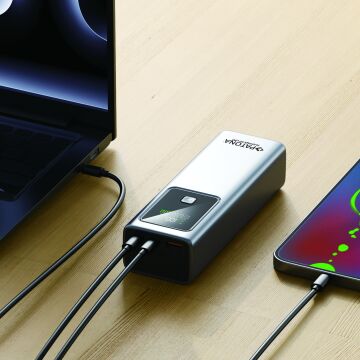 PATONA 4237 Platinum 100W Powerbank, 20000mAh Taşınabilir Şarj Cihazı, 100W PD3.0 Hızlı Şarj, 2 USB-C ve 1 USB-A Portlu, LCD Ekranlı