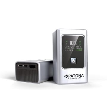 PATONA 4238 Platinum Powerbank, 10000mAh Taşınabilir Şarj Cihazı, 35W PD Hızlı Şarj, 2 USB-C ve 1 USB-A Portlu, LCD Ekranlı