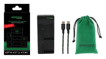 Patona Premium 161951 Twin Performance PD Şarj Aleti PD20W Adaptör İle Sony F550 / F750 / F950 Serisi İçin