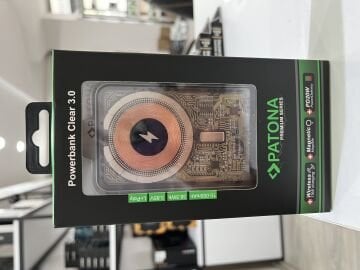 Patona Clear 3.0 Powerbank – 10.000mAh, PD20W, Magsafe Kablosuz Hızlı Şarj