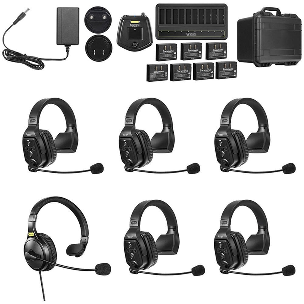 Saramonic WiTalk-WT6S  6-Kişilik Intercom (Yedek Pilli)
