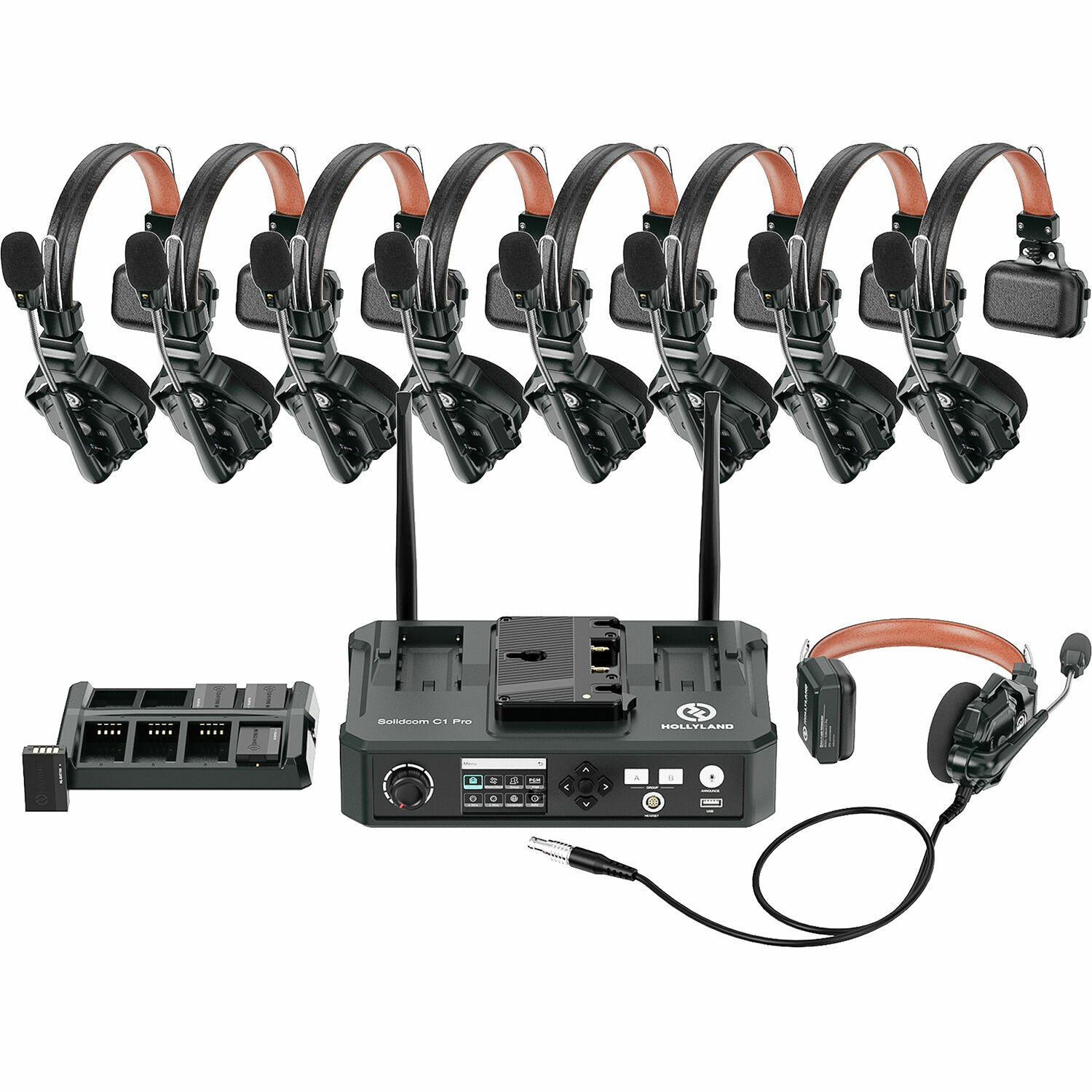 Hollyland Solidcom C1 PRO Hub- 8S Profesyonel Kablosuz Intercom