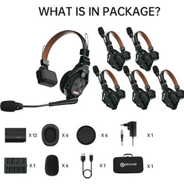 Hollyland Solidcom C1 PRO-6S Profesyonel Kablosuz Intercom Sistemi ( 6 Kullanıcı )