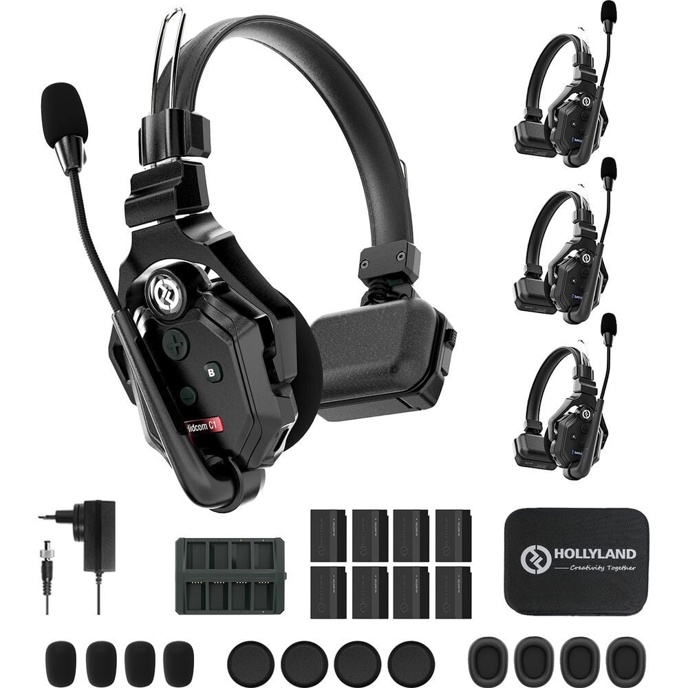 Hollyland Solidcom C1-4S Kablosuz Intercom Sistemi ( 4 Kullanıcı )